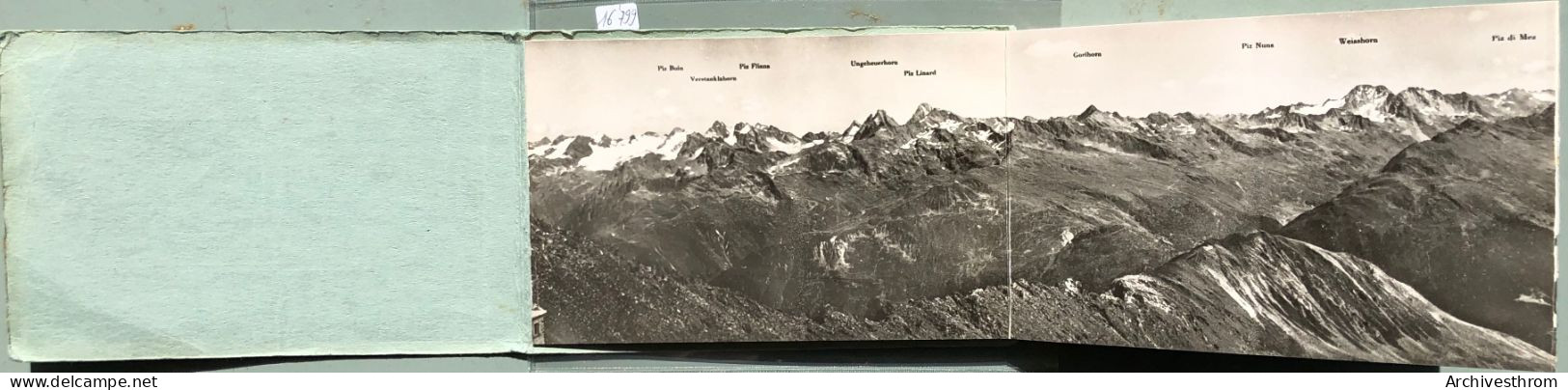 Panorama Dépliant - Ausblick Von Davos-Parsenn Im Sommer Weissfluhjoch (16'799) - Davos