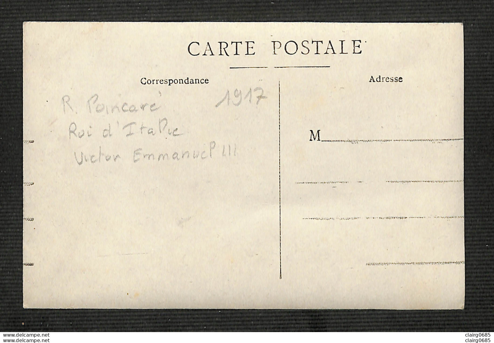 68 - MASEVAUX - MASSEVAUX - Visite  R. POINCARE Et Du ROI D'ITALIE V. Emmanuel III  - 1917 - RARE - Masevaux