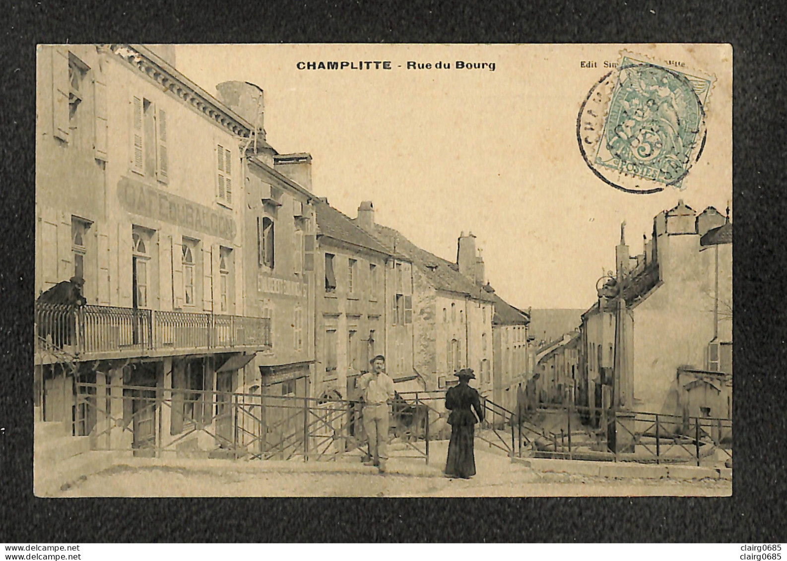 70 - CHAMPLITTE - Rue Du Bourg - 1906 - RARE - Champlitte