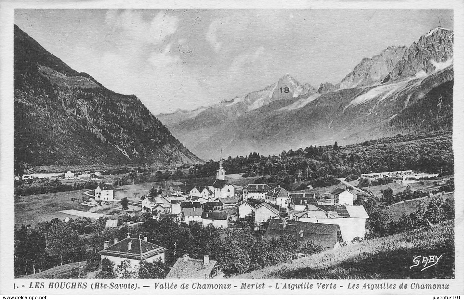CPA Les Houches-Vallée De Chamonix-Merlet-L'aiguille Verte-1     L2859 - Les Houches