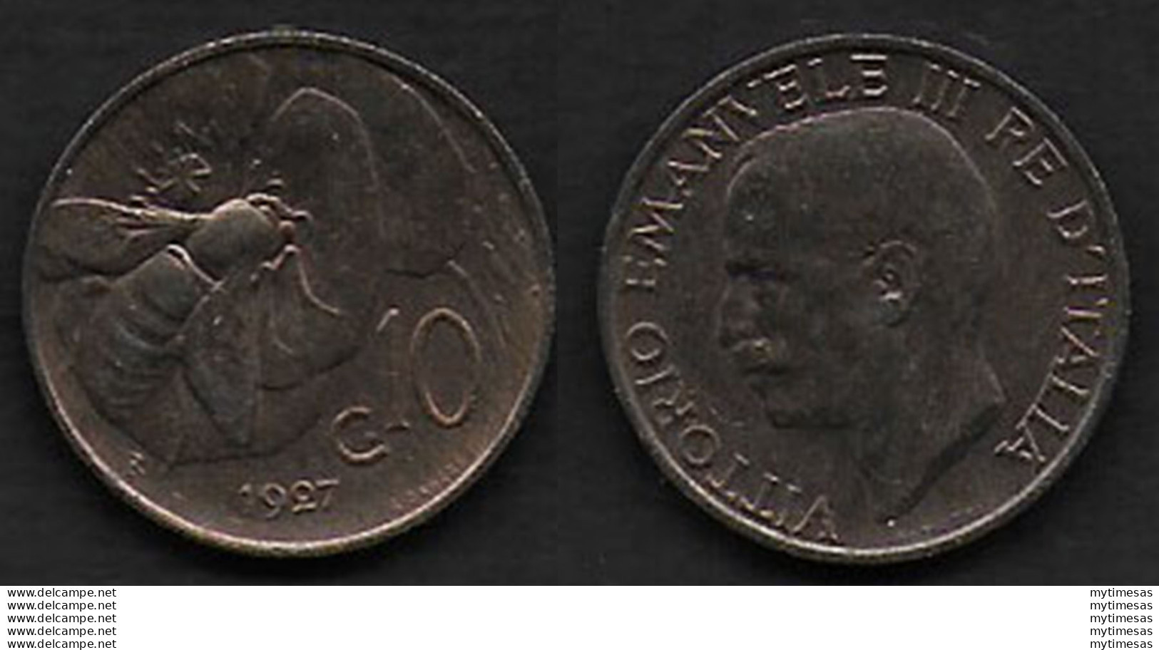 1927 Italia VE III 10c. Ape In Rame FDC - 1900-1946 : Víctor Emmanuel III & Umberto II