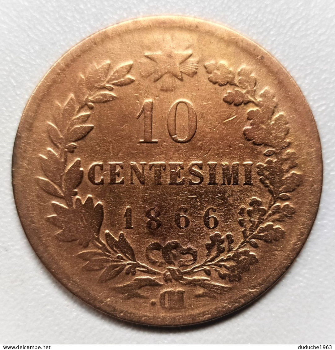 Italie - 10 Centesimi 1866 - 1861-1878 : Víctor Emmanuel II