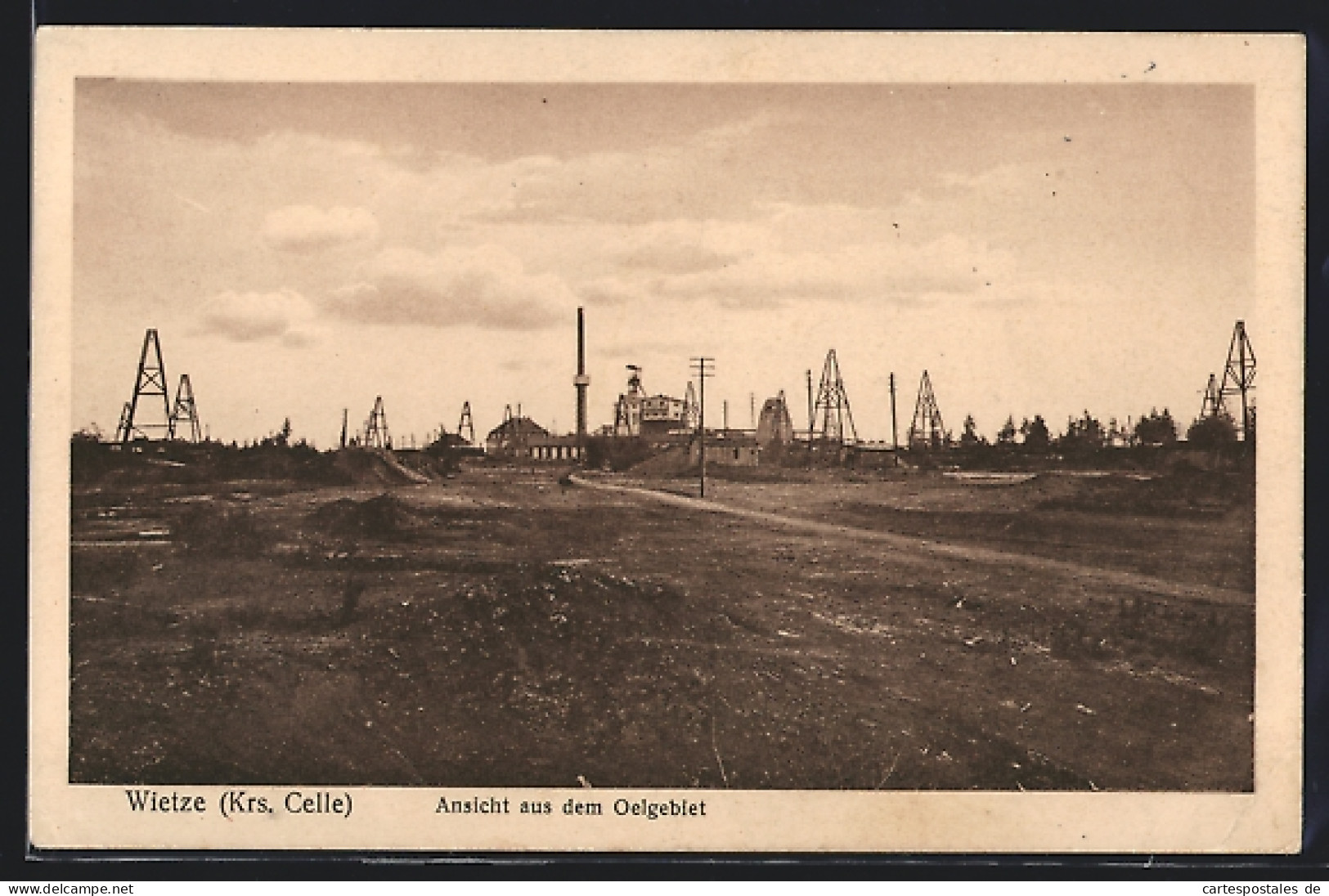 AK Wietze /Krs. Celle, Ansicht Aus Dem Ölgebiet  - Mijnen