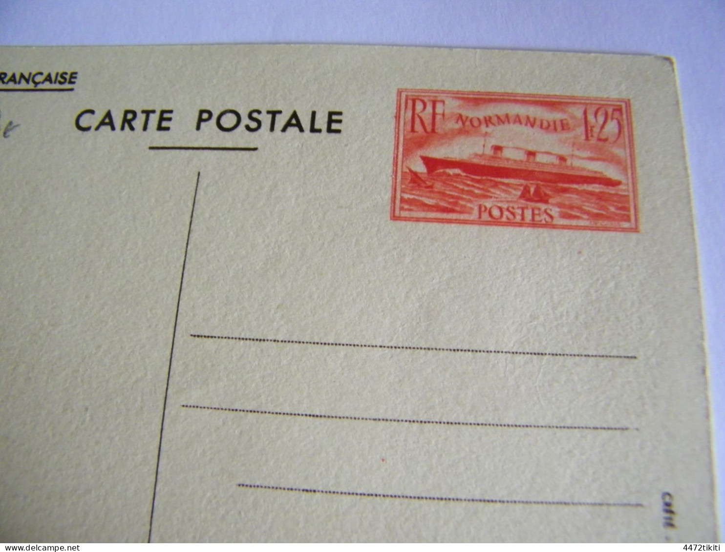 CPA - Paquebot "Normandie" - Courrier Postal France Amérique - 1935 - SUP (HT 22) - Paquebots