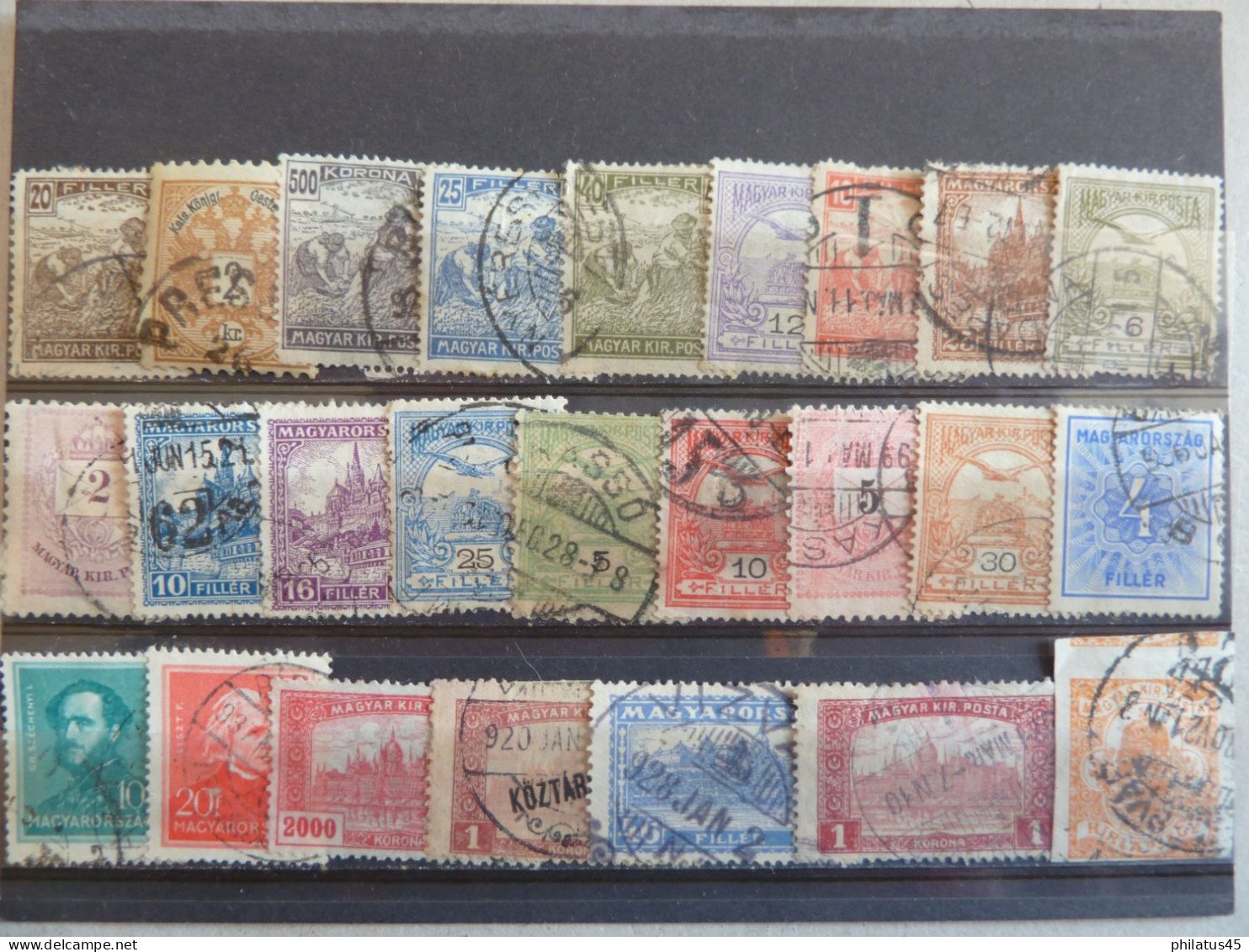 HONGRIE LOT DE TIMBRES ANCIENS TOUS DIFFERENTS - Gebruikt