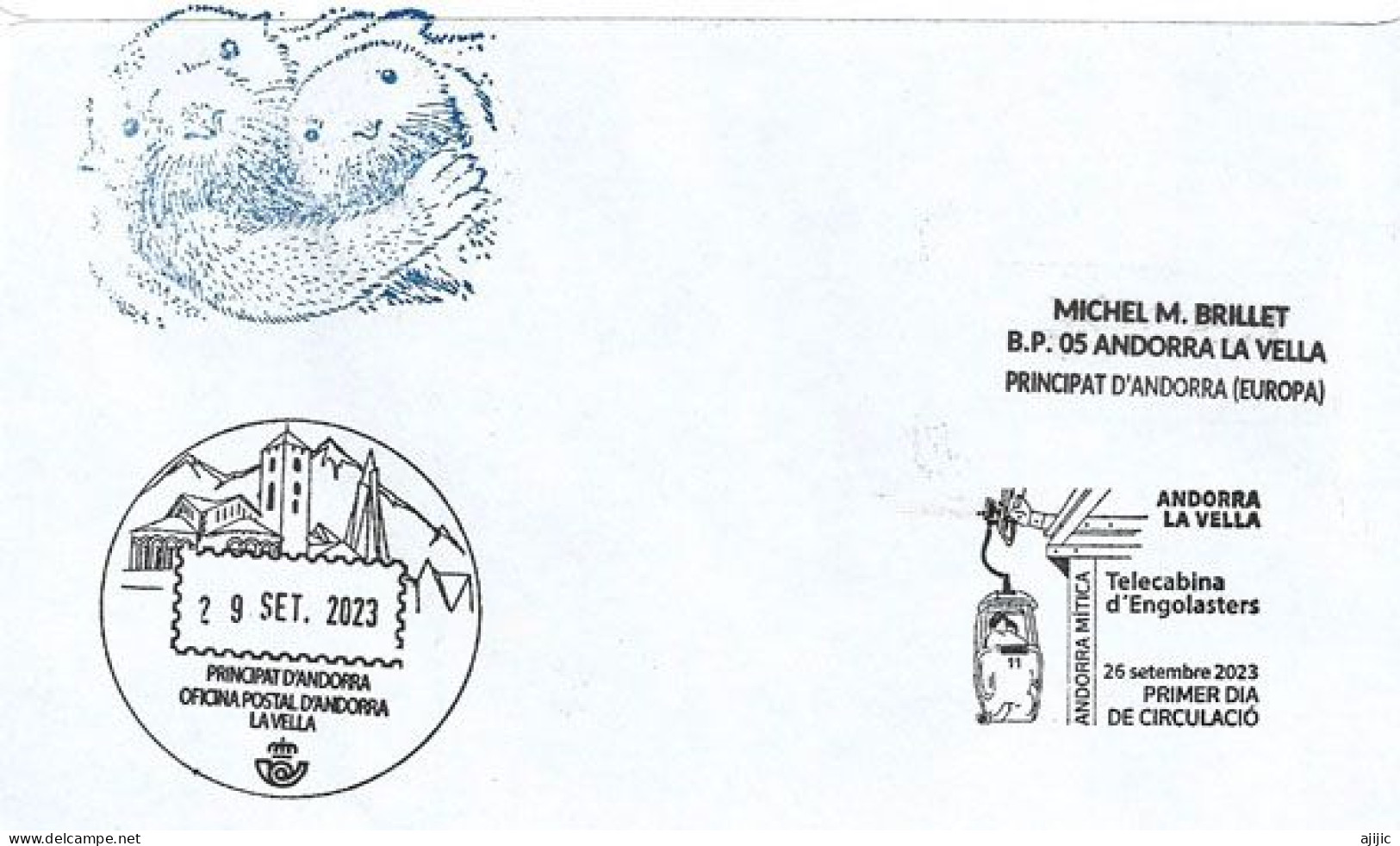 Letter Andorra Sent To Germany 2023, Return Back To Sender, Pictures Both Side Of The Letter - Covers & Documents