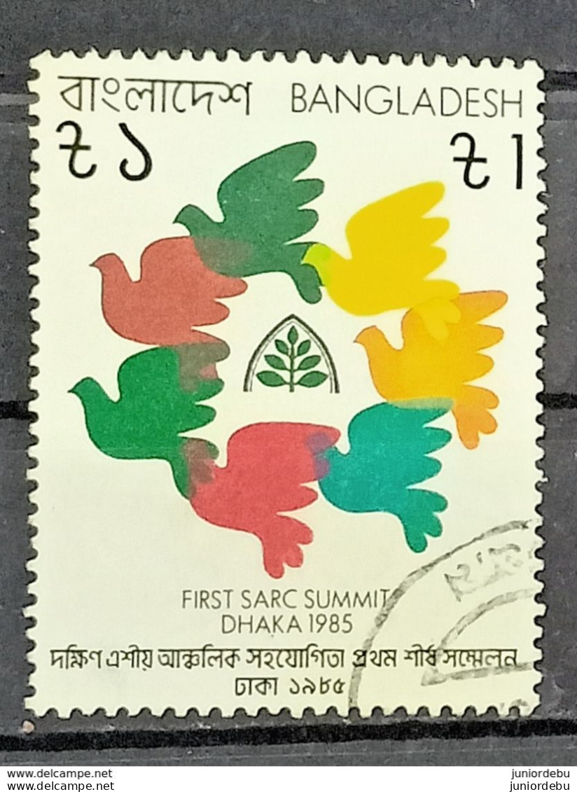 Bangladesh - 1985 -The 1st Summit Meeting Of SAARC Fine USED. ( D )  ( Condition As Per Scan ) - Bangladesch