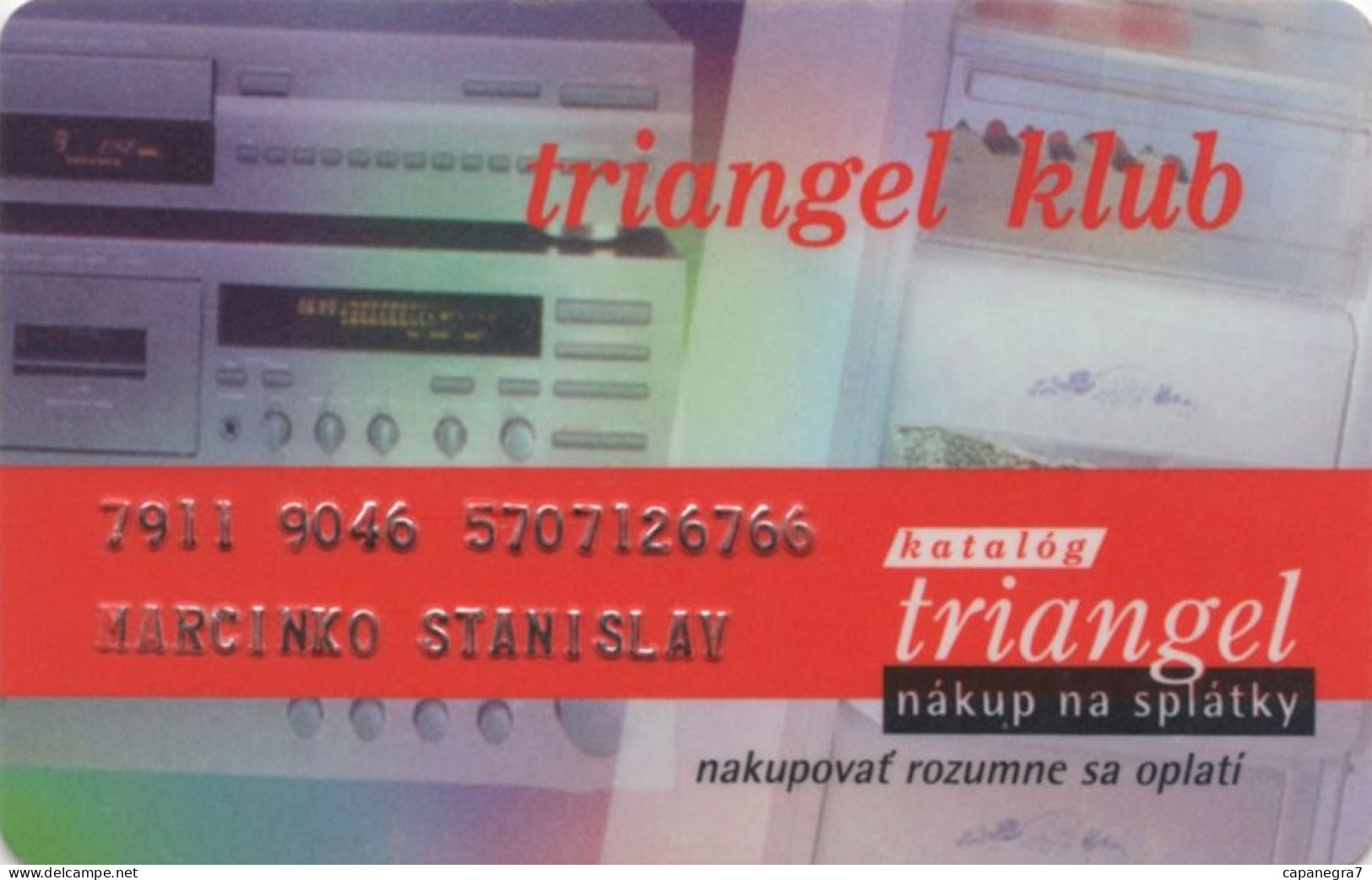 Triangel Club Card, Loyal Card, Triangel Slovakia - Slowakije