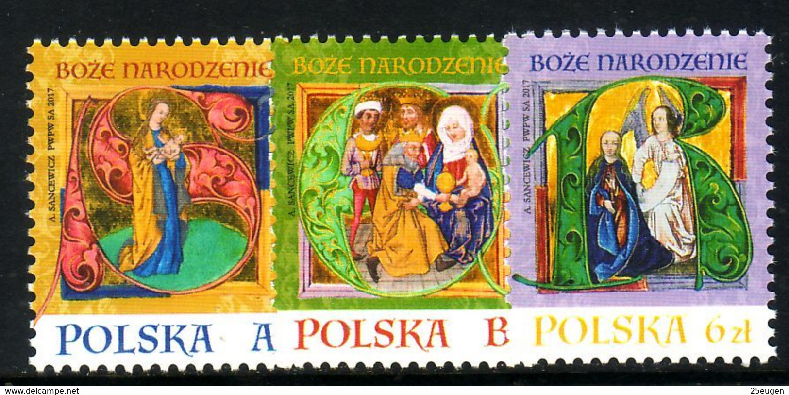 POLAND 2017 Michel No 4957-59  MNH - Unused Stamps