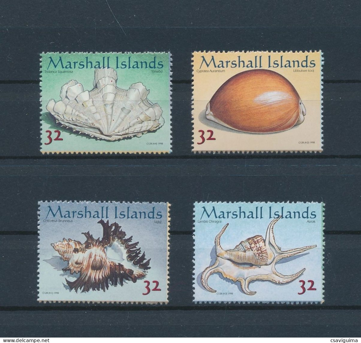Marshall - 1998 - Shell - Yv 909/12 - Conchiglie