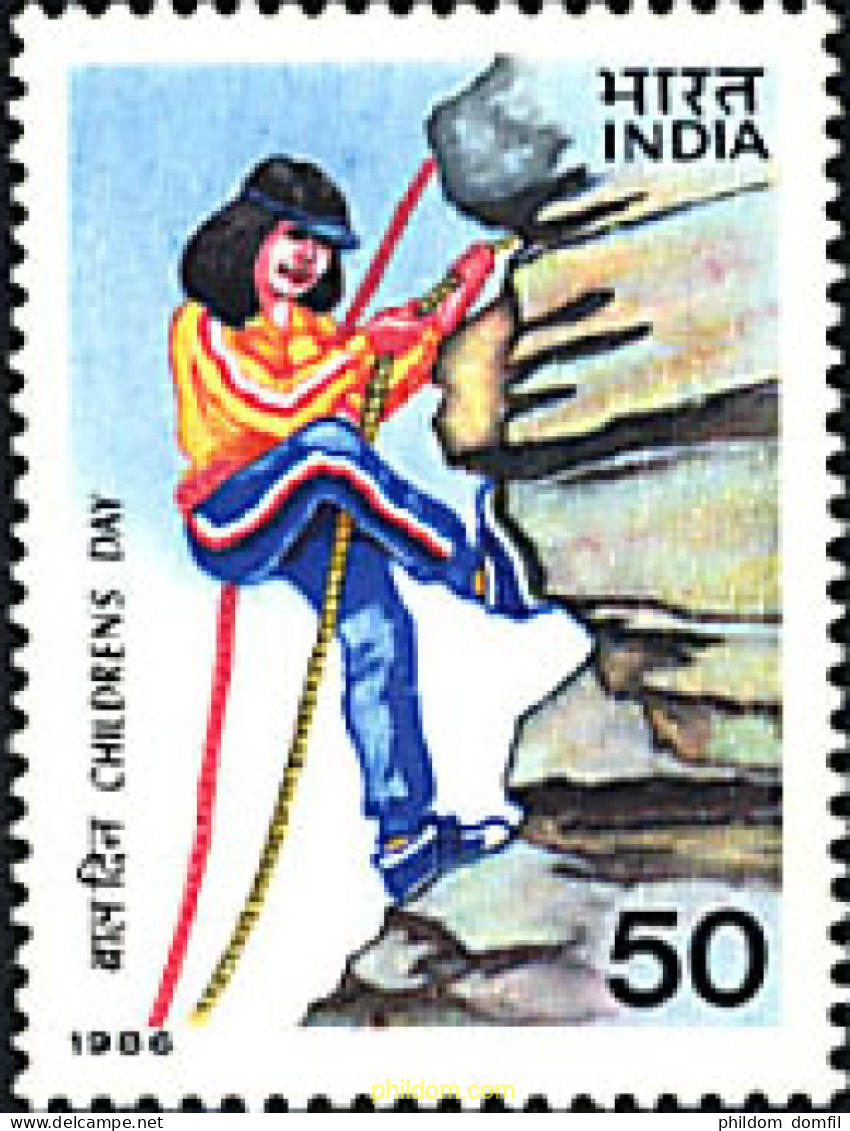 729586 HINGED INDIA 1986 DIA DEL NIÑO - Neufs