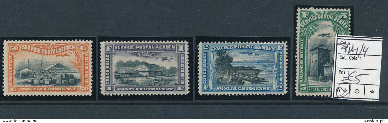 BELGIAN CONGO COB PA1/4 MNH - Unused Stamps