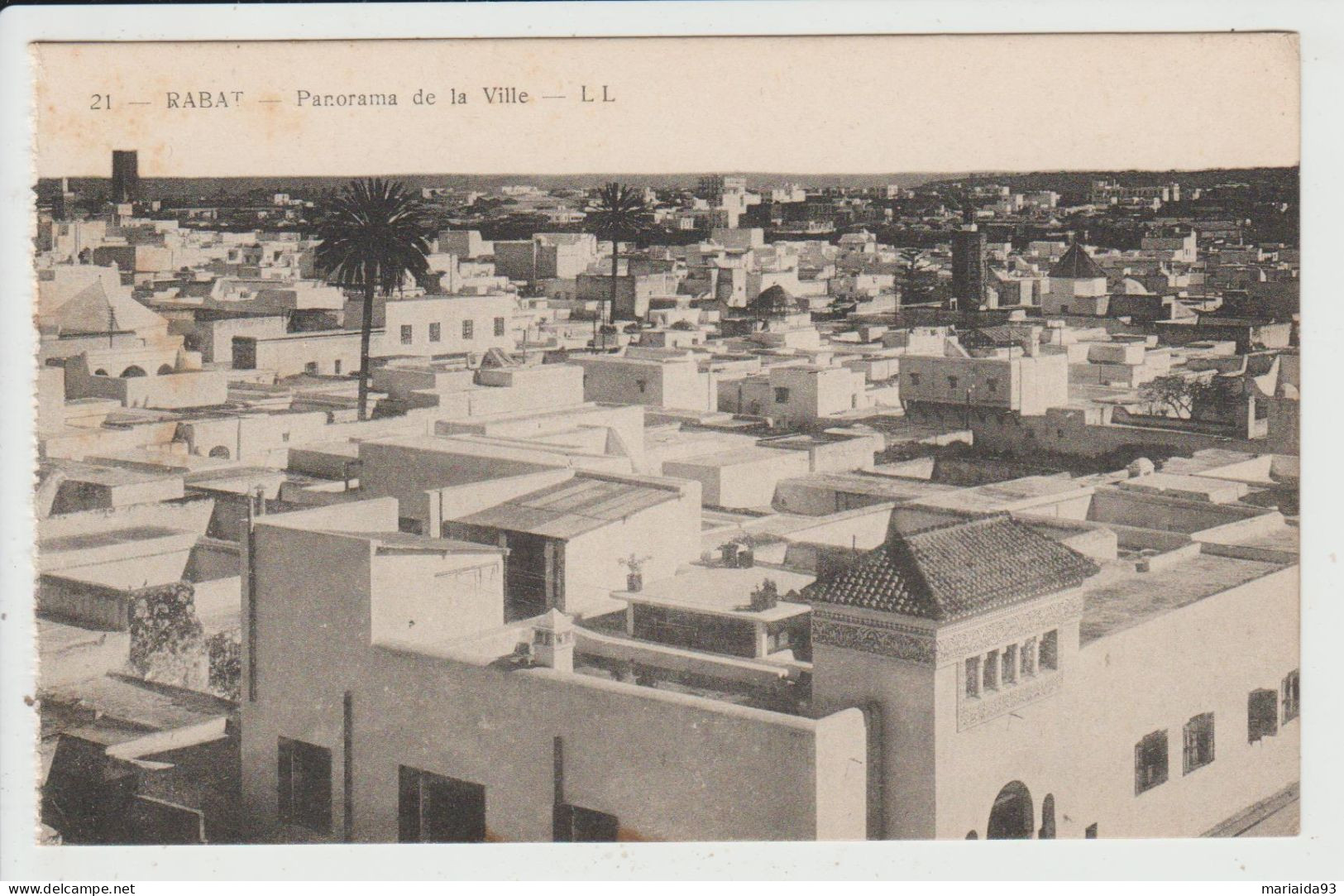 RABAT - MAROC - PANORAMA DE LA VILLE - Rabat