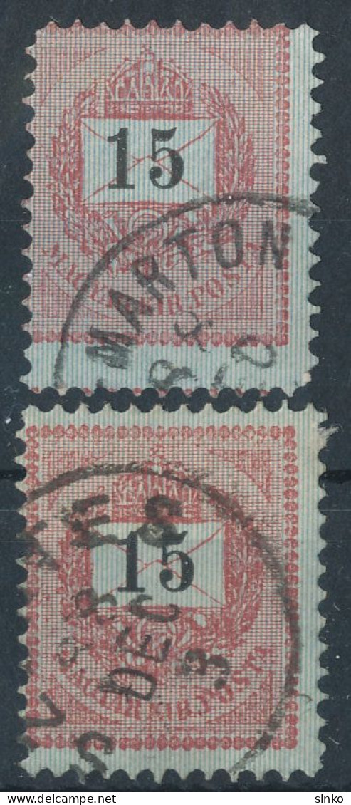 1888. Black Number Krajcar 15kr Stamps - ...-1867 Vorphilatelie