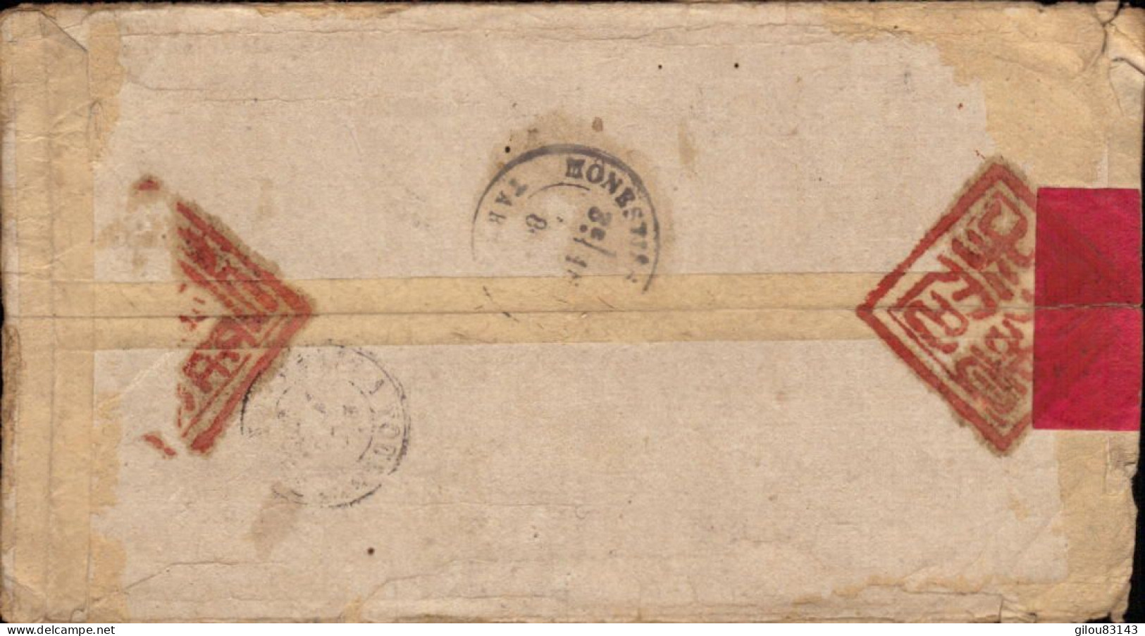 Lettre De Chine, Su-Tchuen Oriental Pour La France à Mr Le Curé De Virac Par Monestiés, Tarn, 1880 - Briefe U. Dokumente