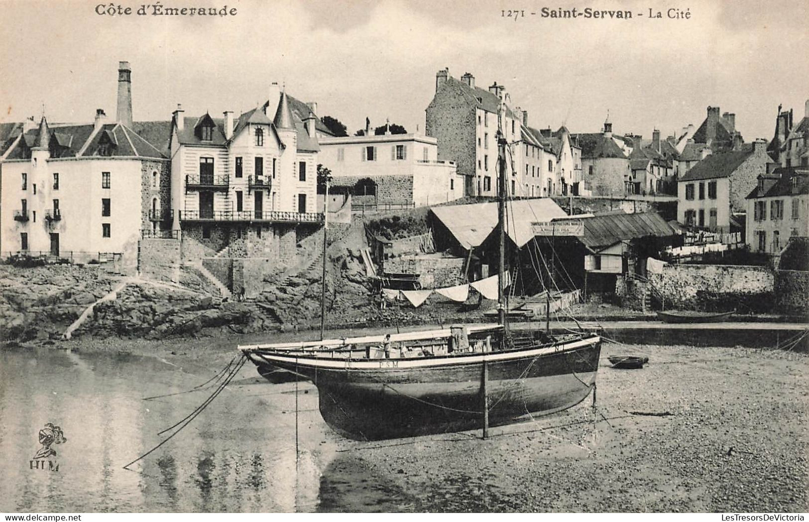 FRANCE - Côte D'Emeraude - Saint Servan - Vue Sur Le Cité - Bateau - Vue Générale  - Carte Postale Ancienne - Saint Servan