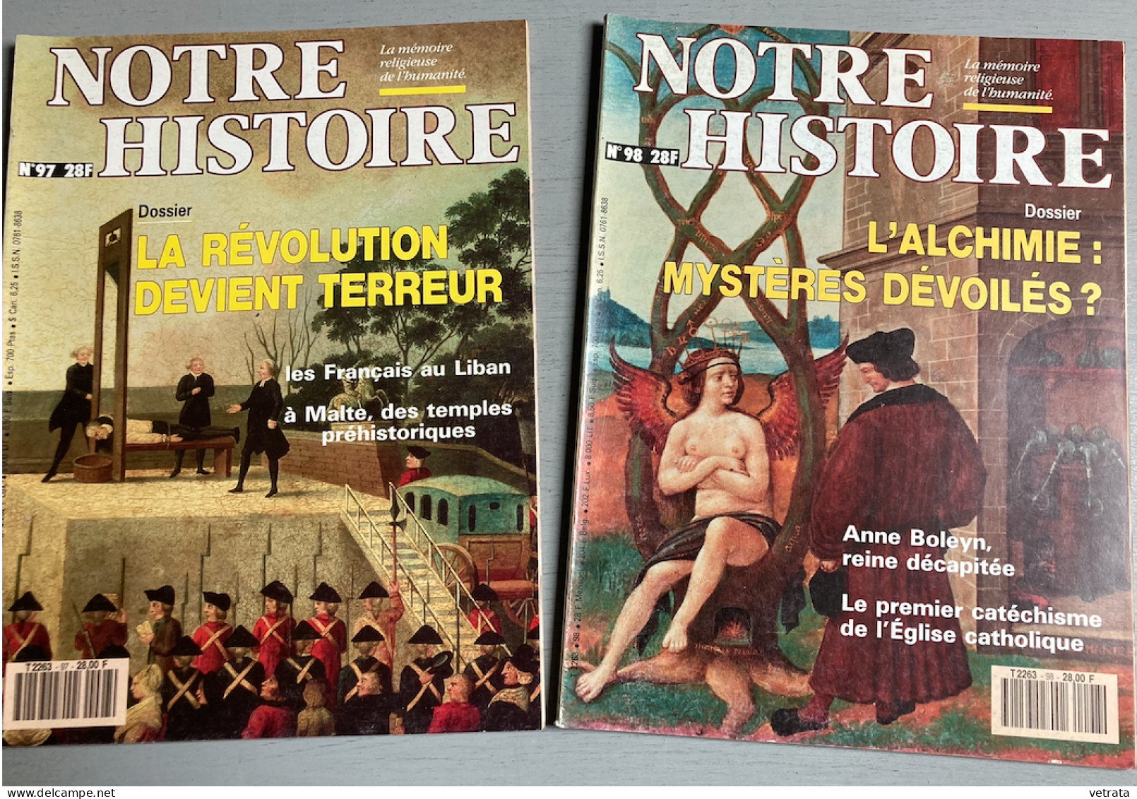 15 N° NOTRE HISTOIRE (La Mémoire Religieuse De L’humanité) : N°26/30/39/41/49/74/77/79/80/90/92/95/97/98 & 169   (1986/9 - Storia