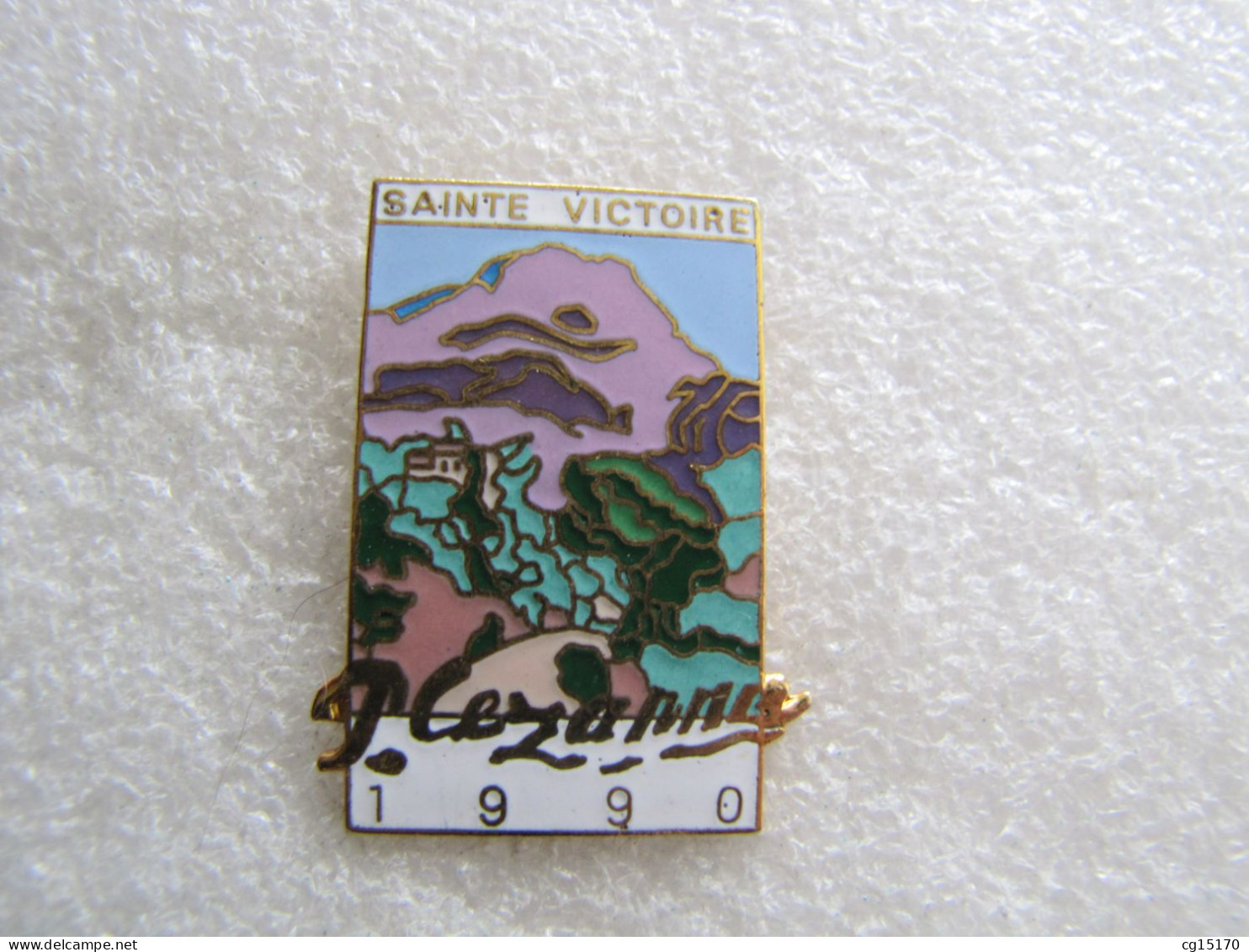 TOP   PIN'S    PAUL   CEZANNE   MONTAGNE SAINTE  VICTOIRE      Email Grand Feu - Sonstige & Ohne Zuordnung