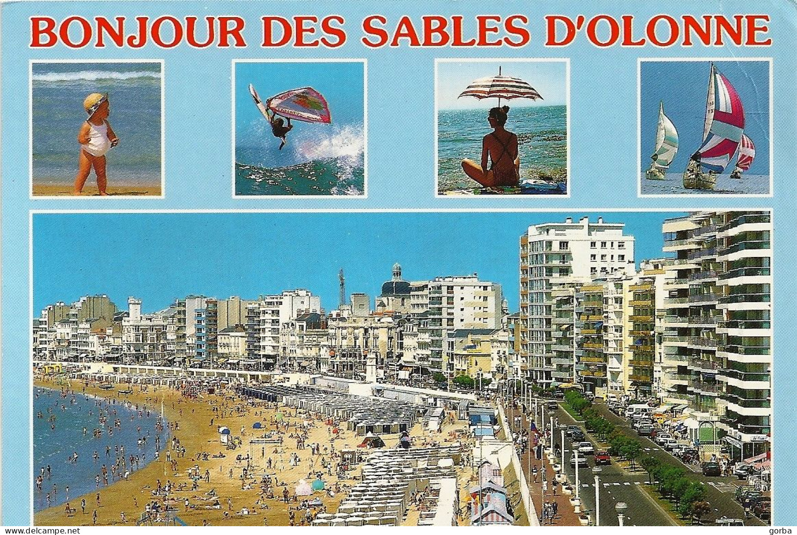 *CPM- 85 - LES SABLES D'OLONNE - Multivue - Vue Générale De La Plage - Sables D'Olonne