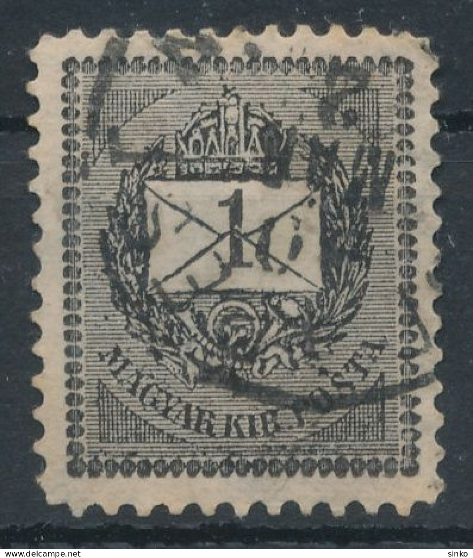 1889. Black Number Krajcar 1kr Stamp - ...-1867 Prephilately