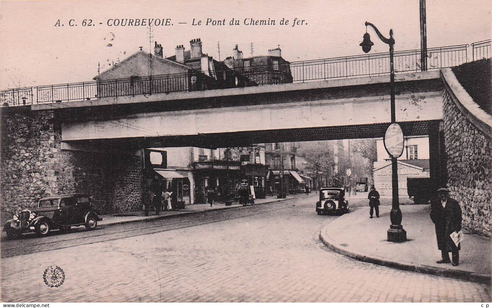 Courbevoie - Le Pont Du Chemin De Fer  -  CPA °J - Courbevoie