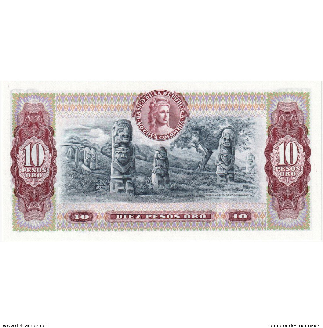 Colombie, 10 Pesos Oro, 1980, 1980-08-07, KM:407g, NEUF - Colombia