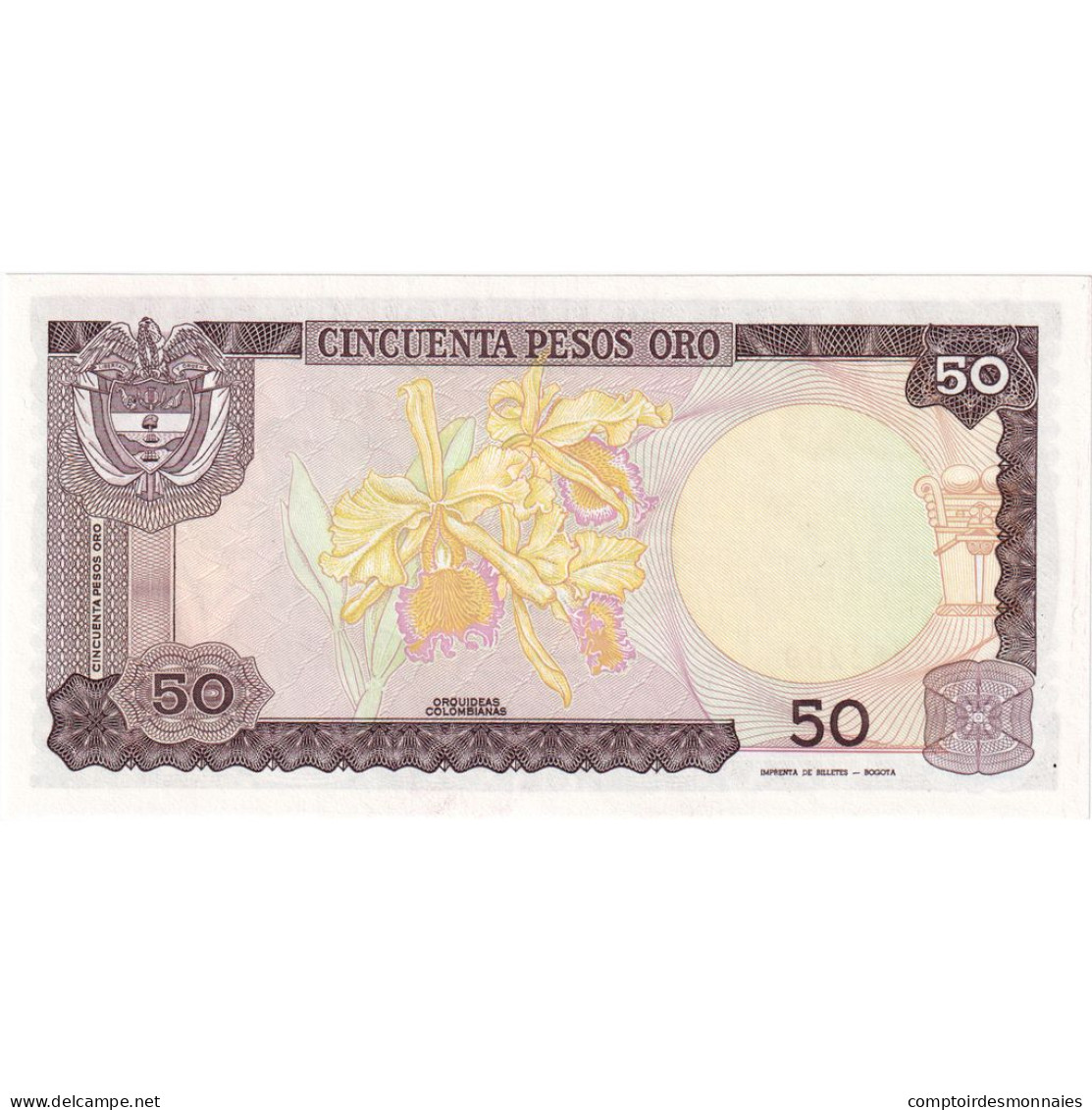 Billet, Colombie, 50 Pesos Oro, 1985, 1985-01-01, NEUF - Kolumbien