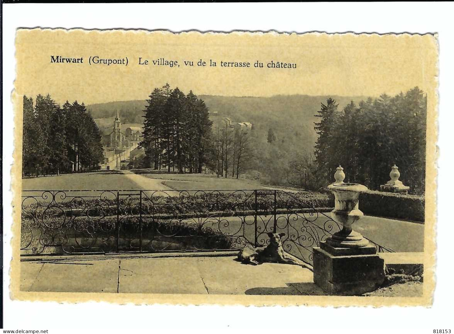 Mirwart (Grupont)  Le Village , Vu De La Terrasse Du Château - Saint-Hubert