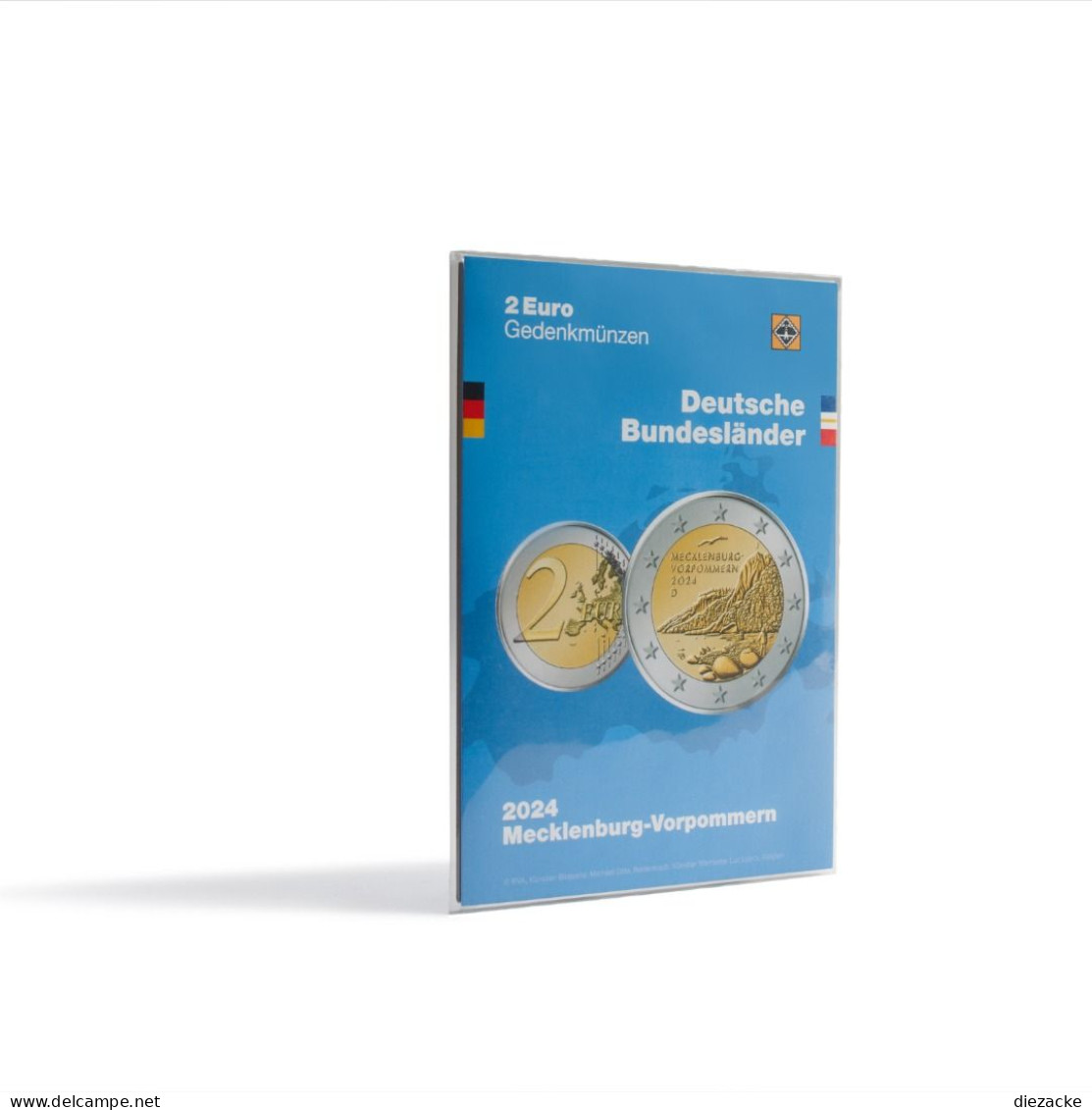 Leuchtturm Münzkarte Für 5 Dt. 2-Euro-Gedenkmünzen „Königsstuhl“ 370380 Neu - Material