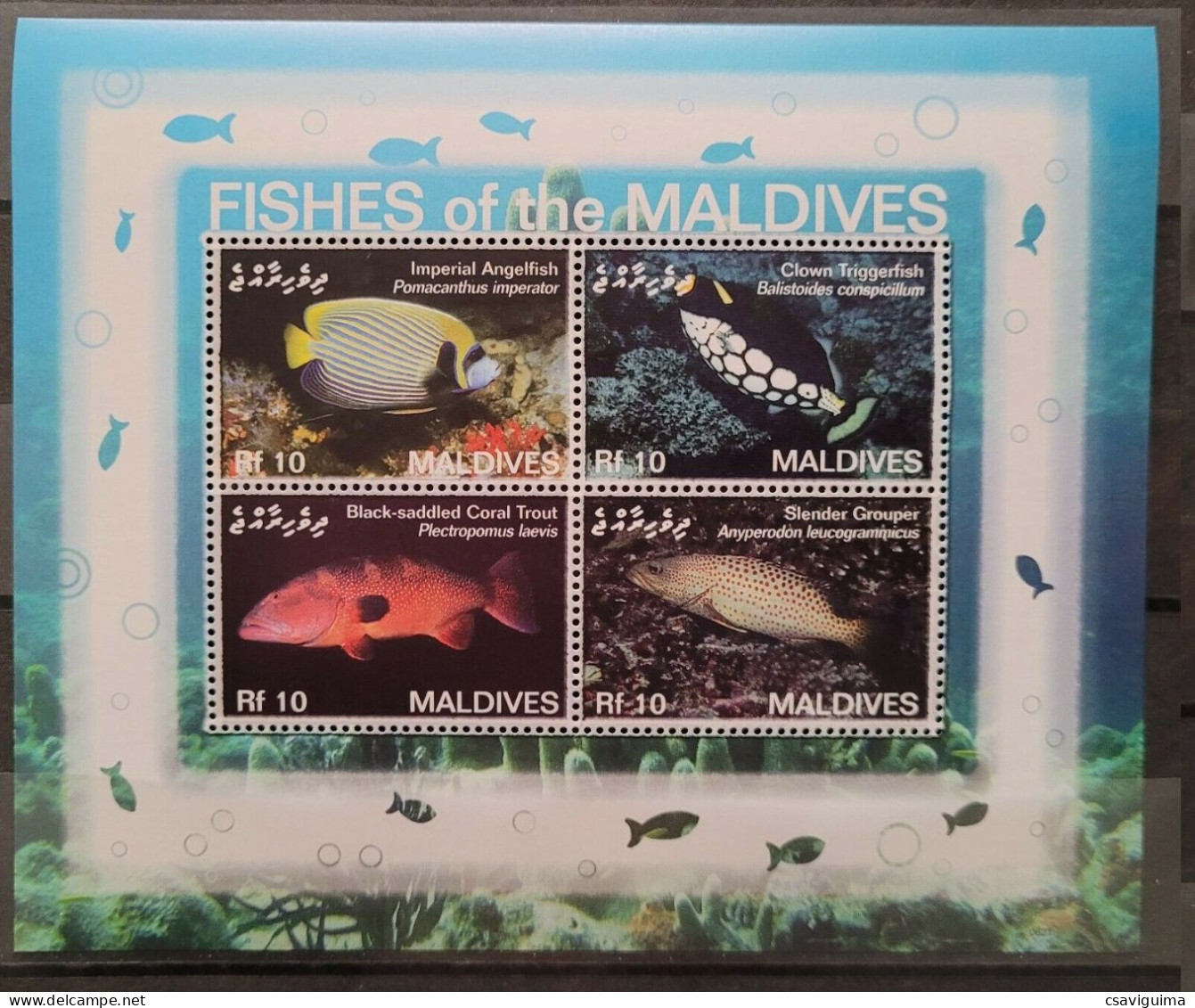 Maldives - 2007 - Fishes - Yv 3814/17 - Poissons