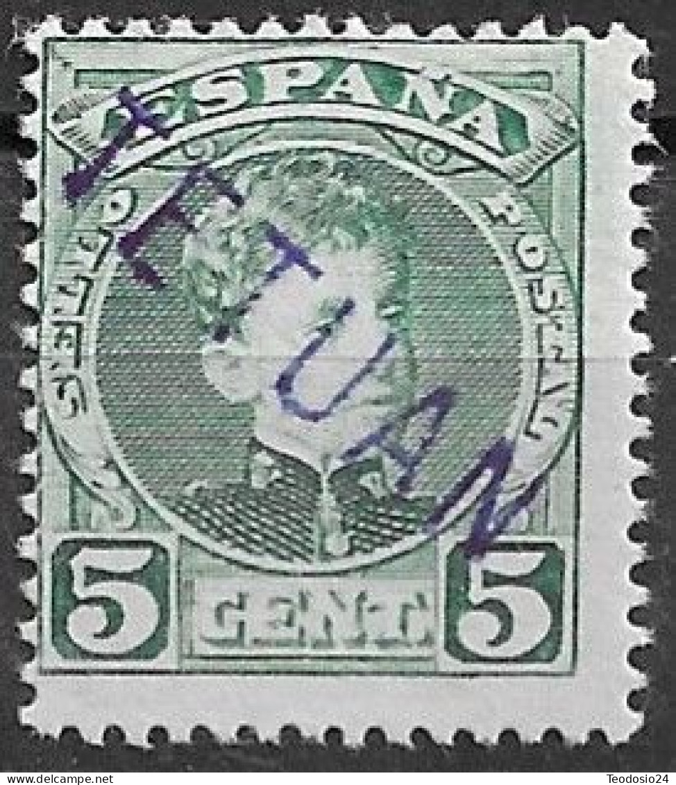 España Marruecos 1908 Michel ES-M 20a Stamp Number ES-TE 9 Yvert Et Tellier ES-MA 16 SOBRECARGA TETUÁN ** - Marruecos Español