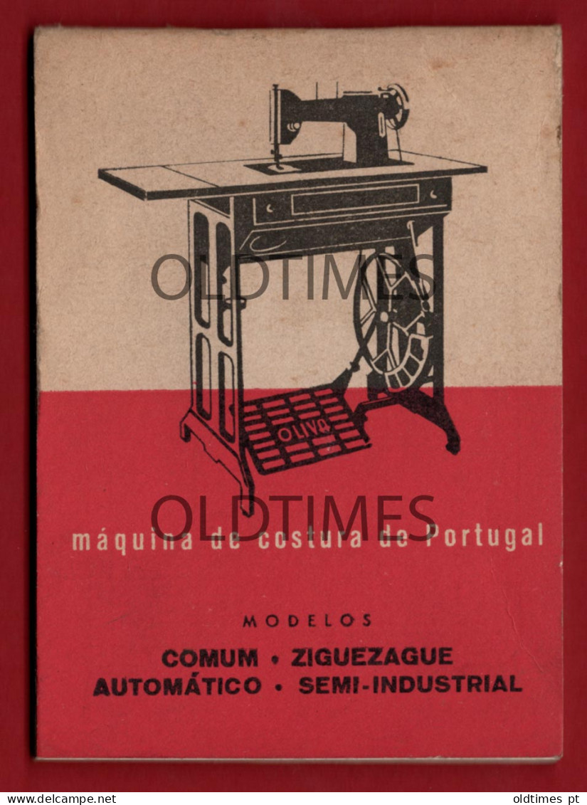 PORTUGAL - OLIVA - MÁQUINAS DE COSTURA DE PORTUGAL - ADVERTISING - CALENDAR - CALENDÁRIO E BLOCO 1963 - Groot Formaat: 1961-70