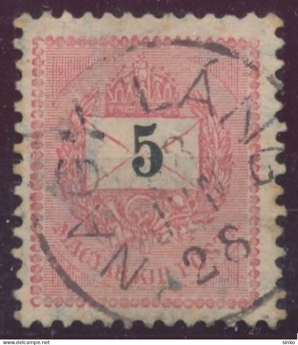 1889. Black Number Krajcar 5kr Stamp, NAGY-LANG - ...-1867 Vorphilatelie