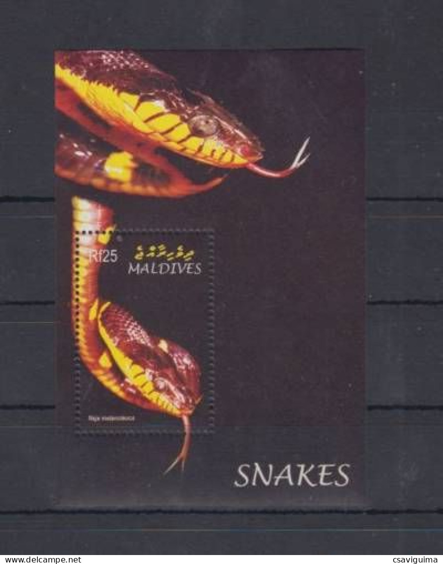 Maldives - 2004 - Snakes  - Yv Bf 558 - Serpientes