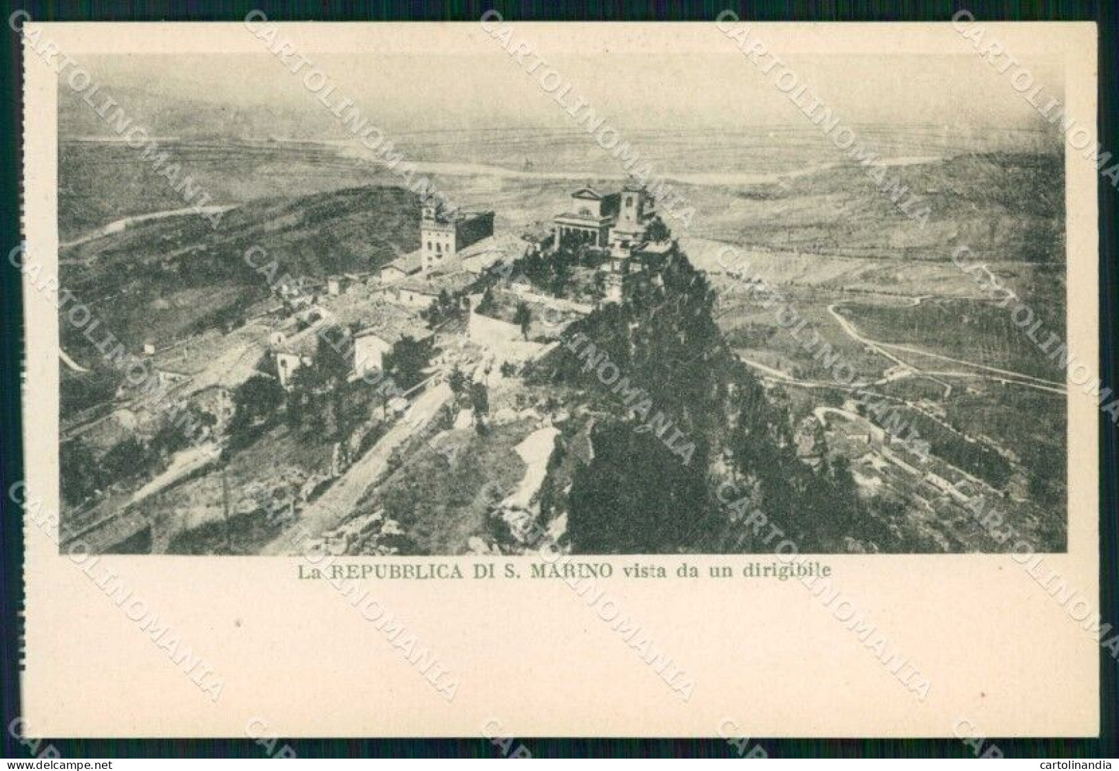 San Marino Città Veduta Da Dirigibile Cartolina RT1100 - San Marino