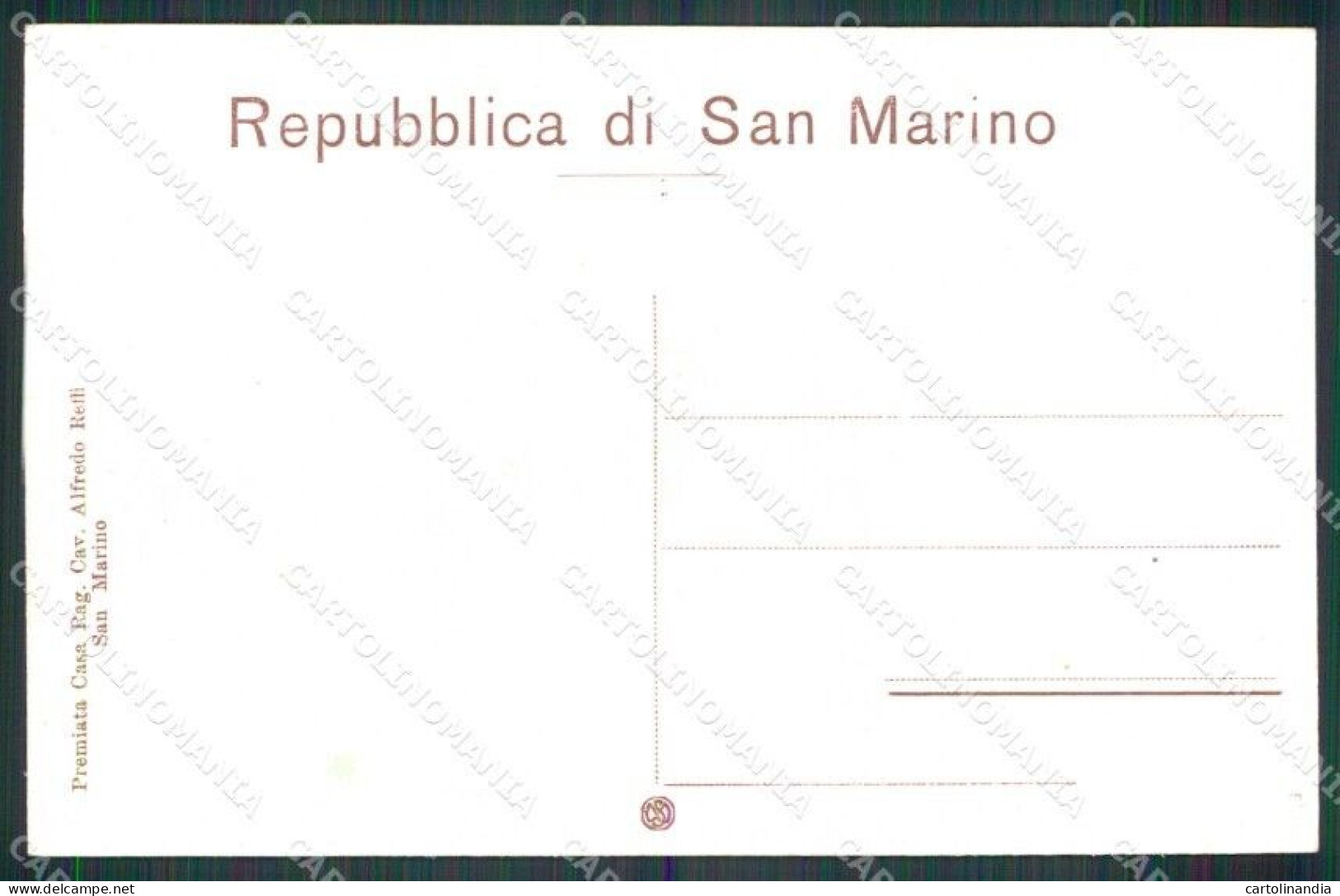 San Marino Città Palazzo Governativo Fianco Palazzo Giustizia Cartolina RT1102 - San Marino