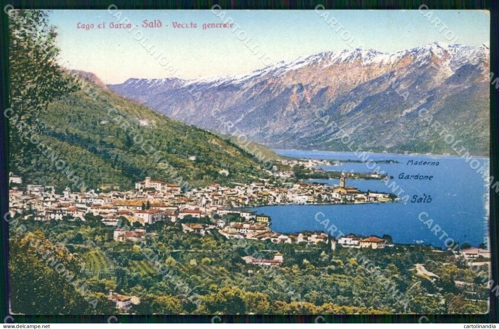 Brescia Salò Lago Di Garda Brunner 2950 Cartolina RT1234 - Brescia