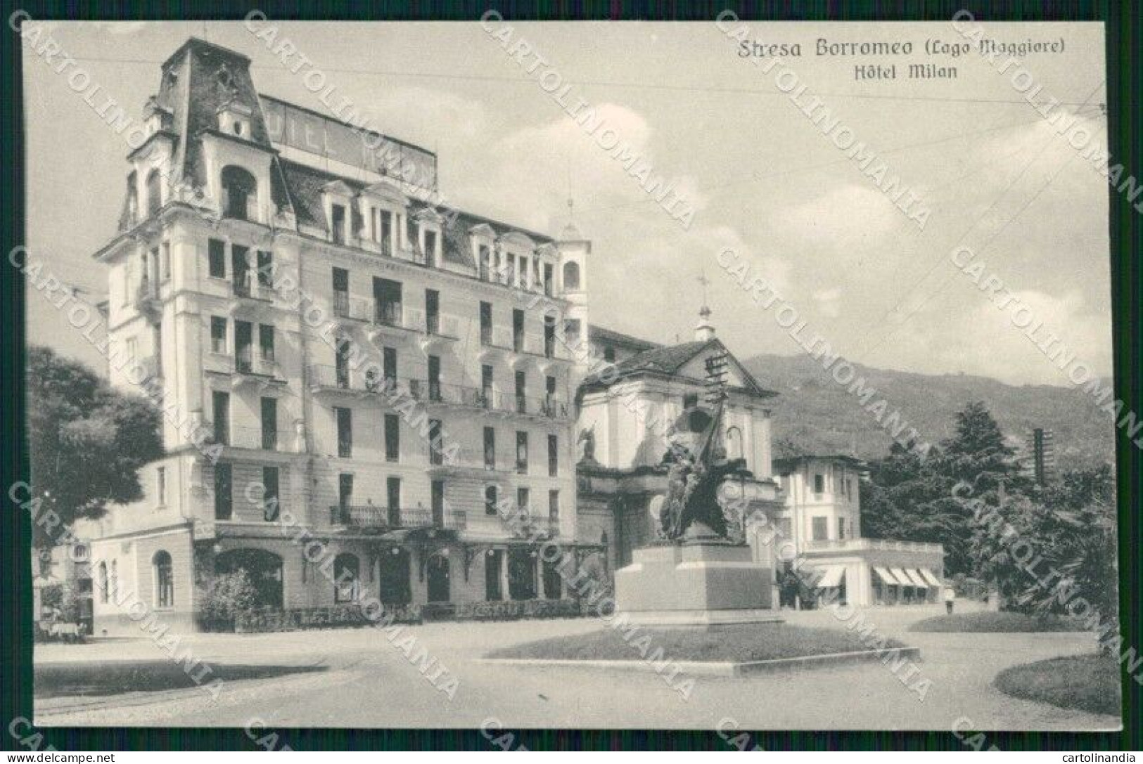 Verbania Stresa Hotel Milan Brunner 204 37 Cartolina RT1206 - Verbania