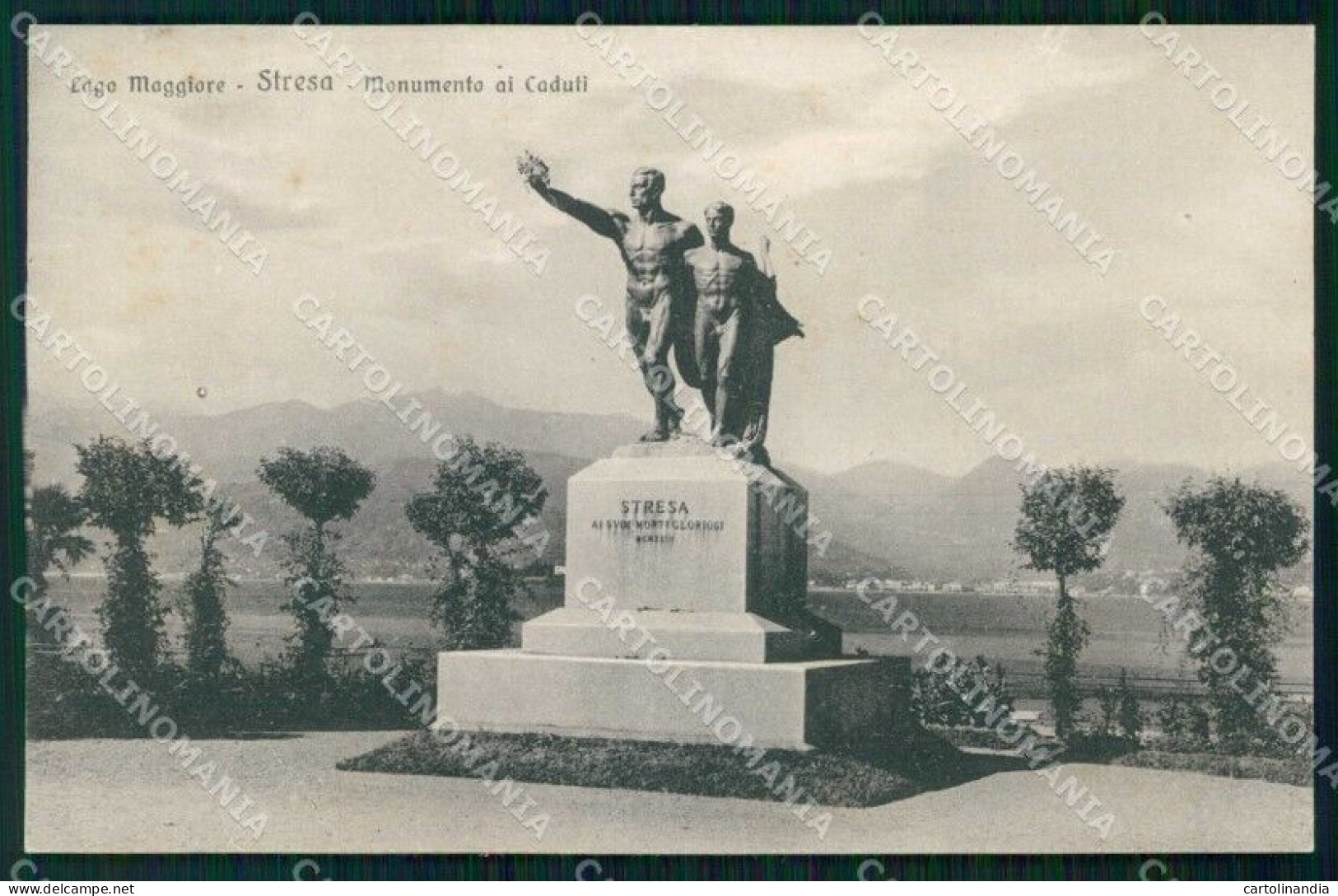 Verbania Stresa Lago Maggiore Monumento Ai Caduti Brunner 18346 Cartolina RT1185 - Verbania