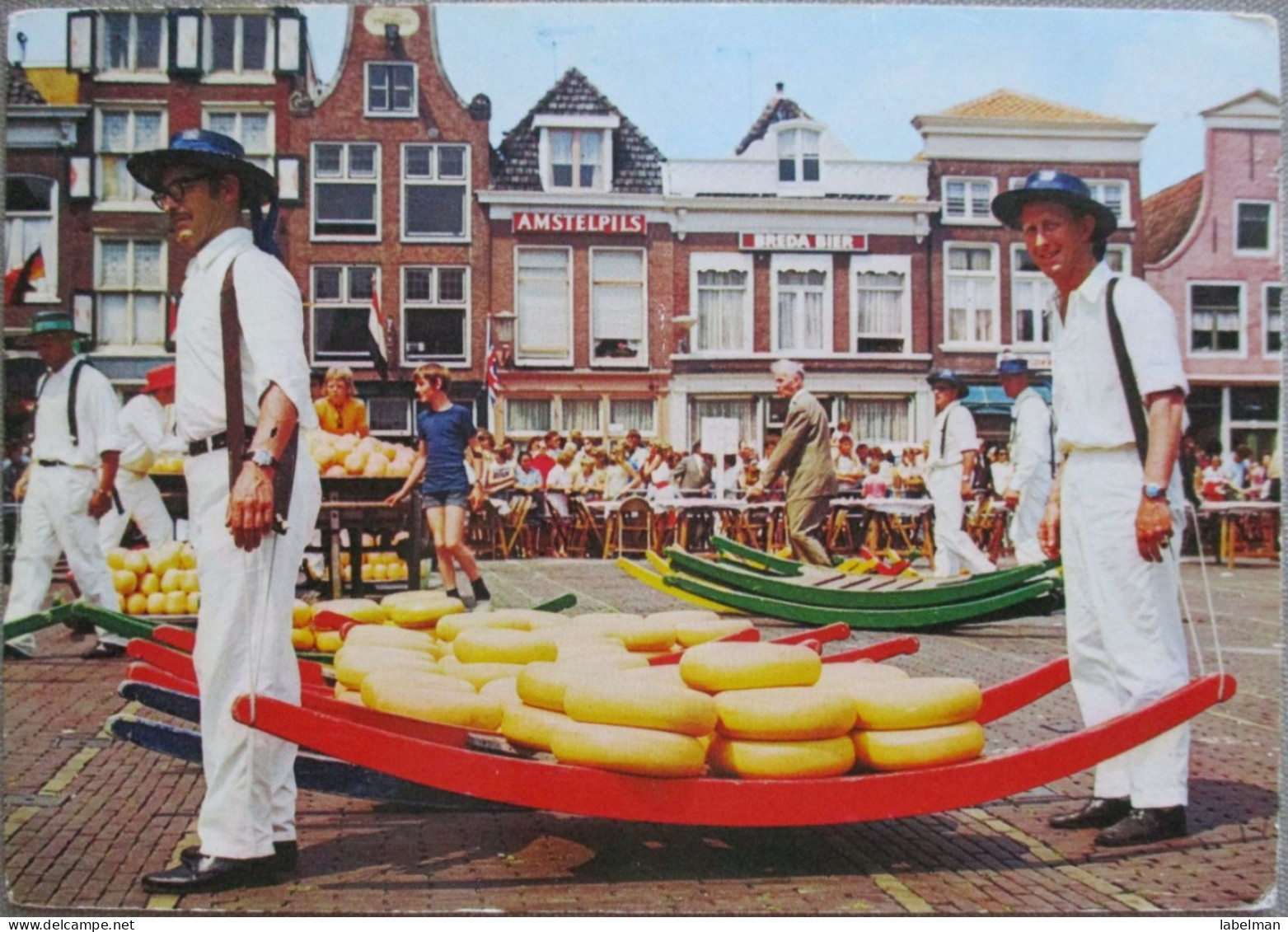 HOLLAND NETHERLAND ALKMAAR WAAGPLEIN CHEESE MARKET POSTCARD CARTOLINA ANSICHTSKARTE CARTE POSTALE POSTKARTE CARD - Alkmaar