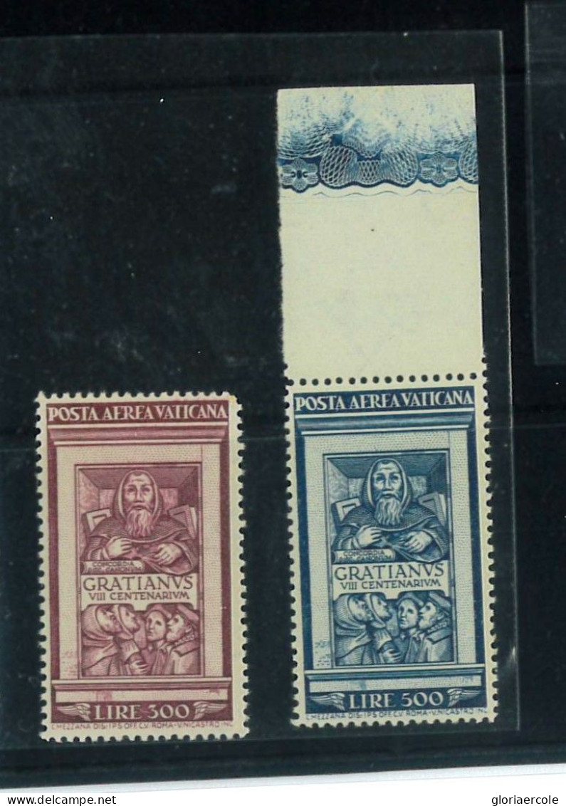 P3033 A - VATICANO , PA 20/1 GRAZIANO, GOMMA INTEGRA, IL L 500, BORDO DI FOGLIO SUPERIORE - Unused Stamps