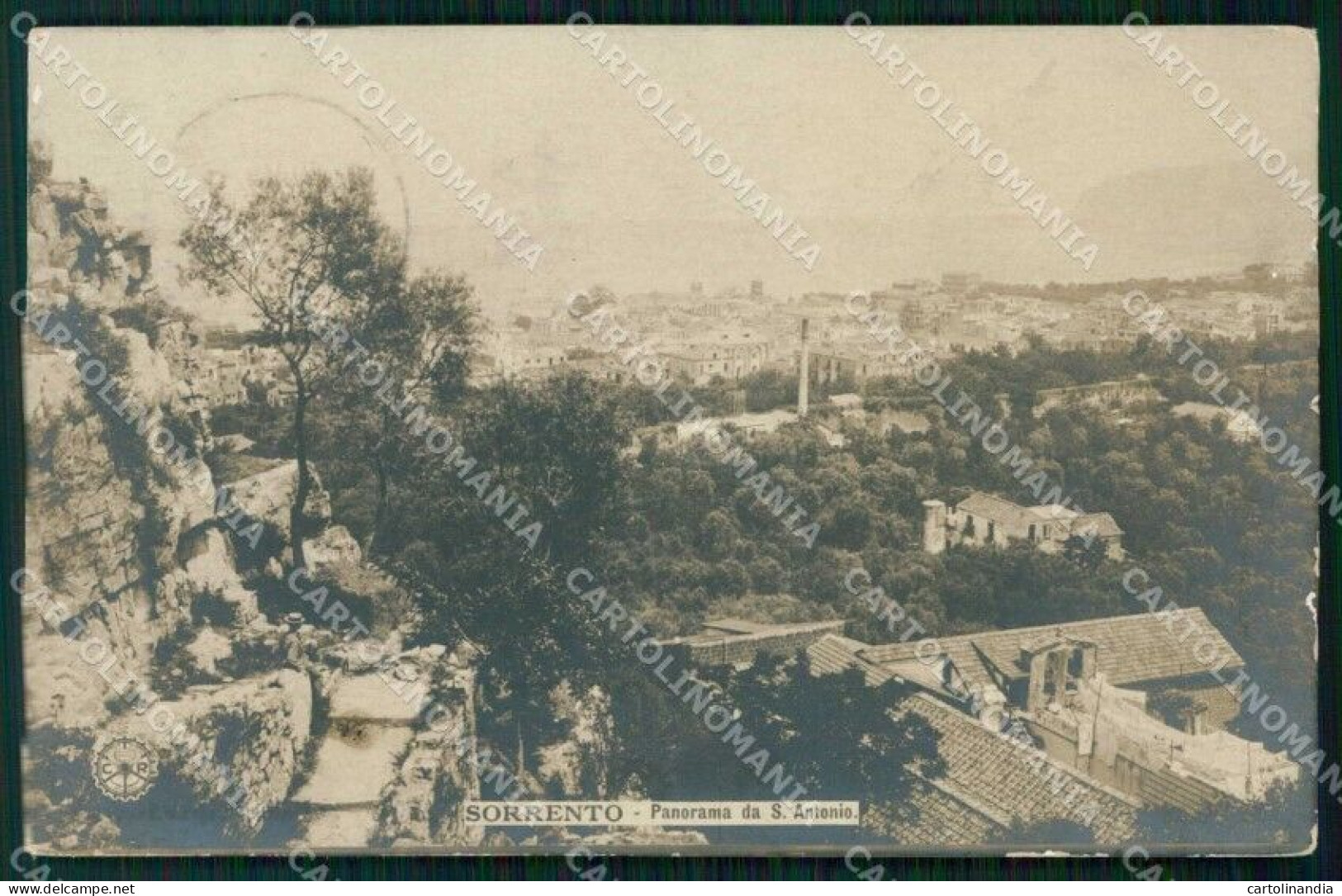 Napoli Sorrento Vista Da Sant'Antonio NPG Foto Cartolina RT1341 - Napoli