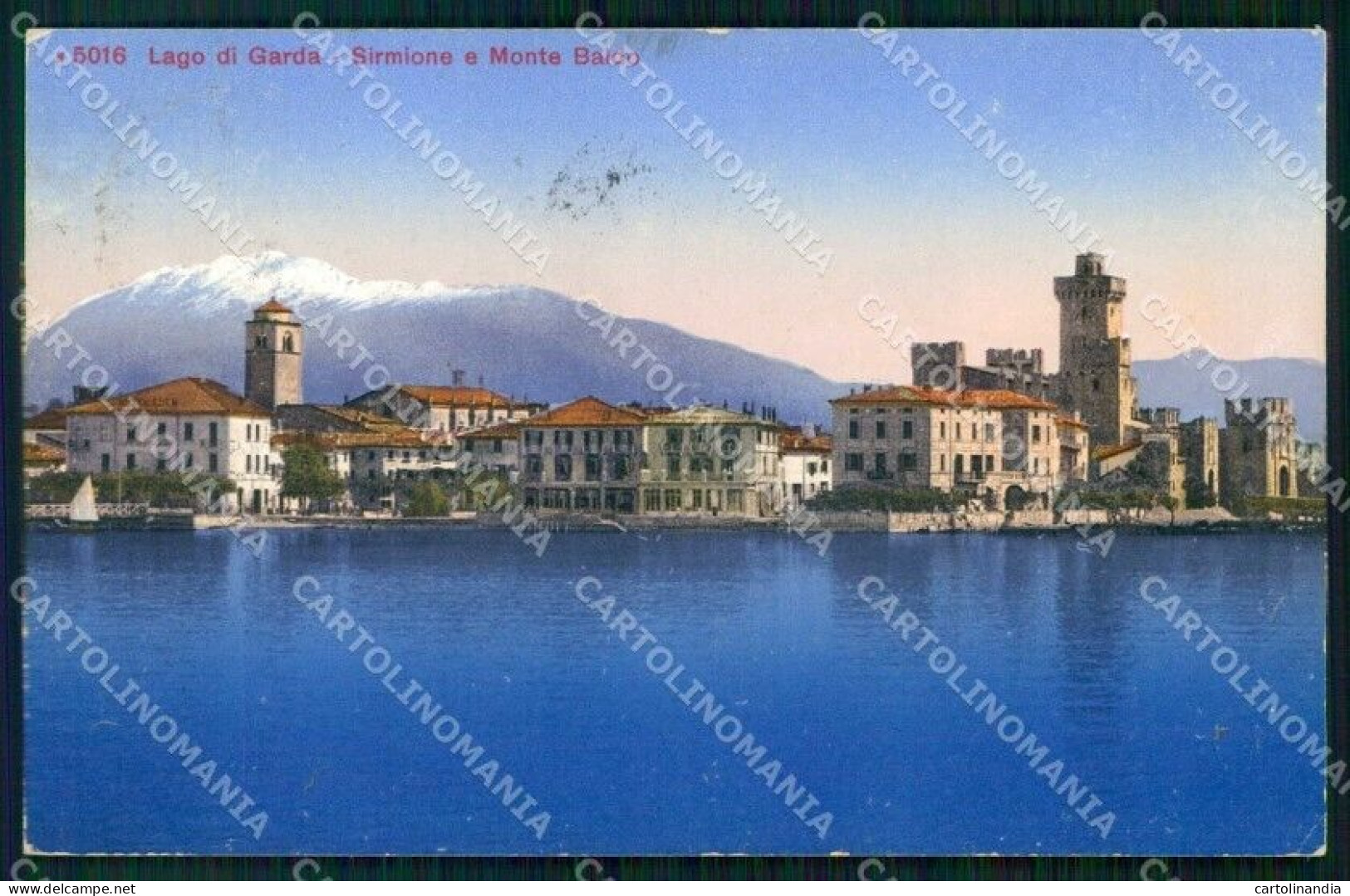 Brescia Sirmione Lago Di Garda Monte Baldo Cartolina RT1407 - Brescia