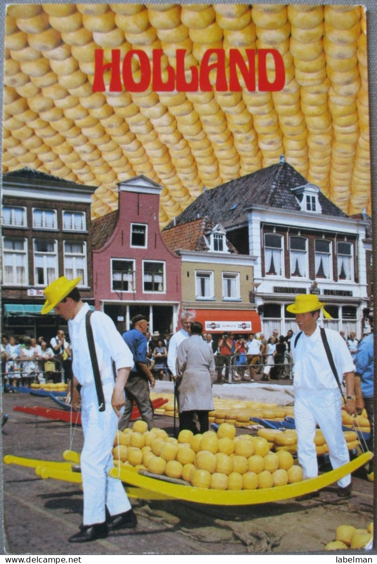 HOLLAND NETHERLAND ALKMAAR WAAGPLEIN CHEESE MARKET POSTCARD CARTOLINA ANSICHTSKARTE CARTE POSTALE POSTKARTE CARD - Alkmaar