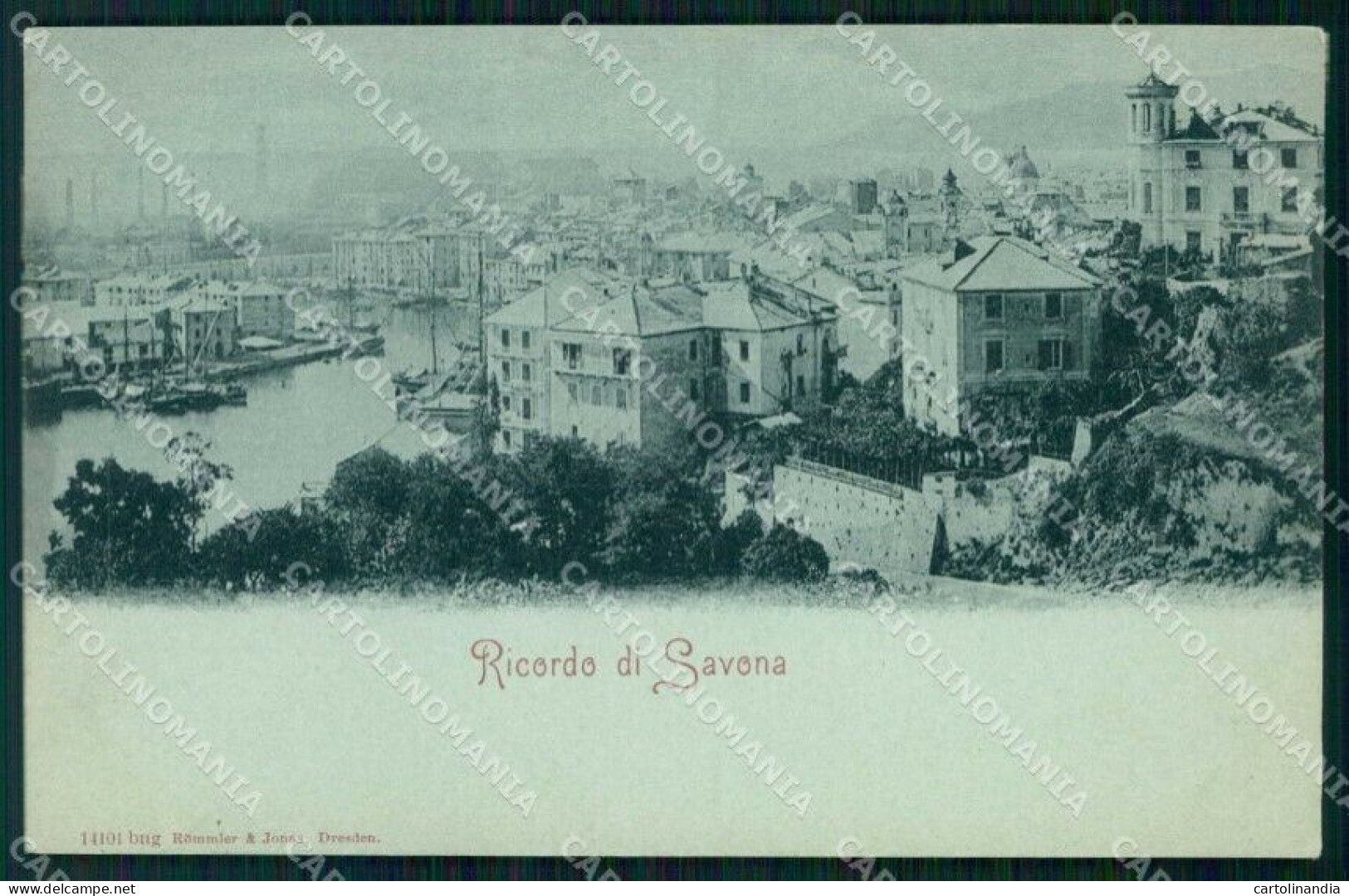 Savona Città Ricordo Di Rommler 14101 Cartolina RT1352 - Savona