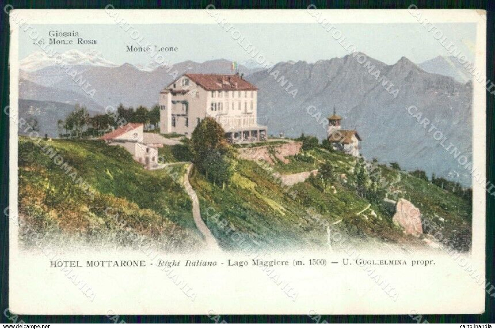 Verbania Stresa Lago Maggiore Hotel Mottarone Monte Leone Cartolina RT1489 - Verbania