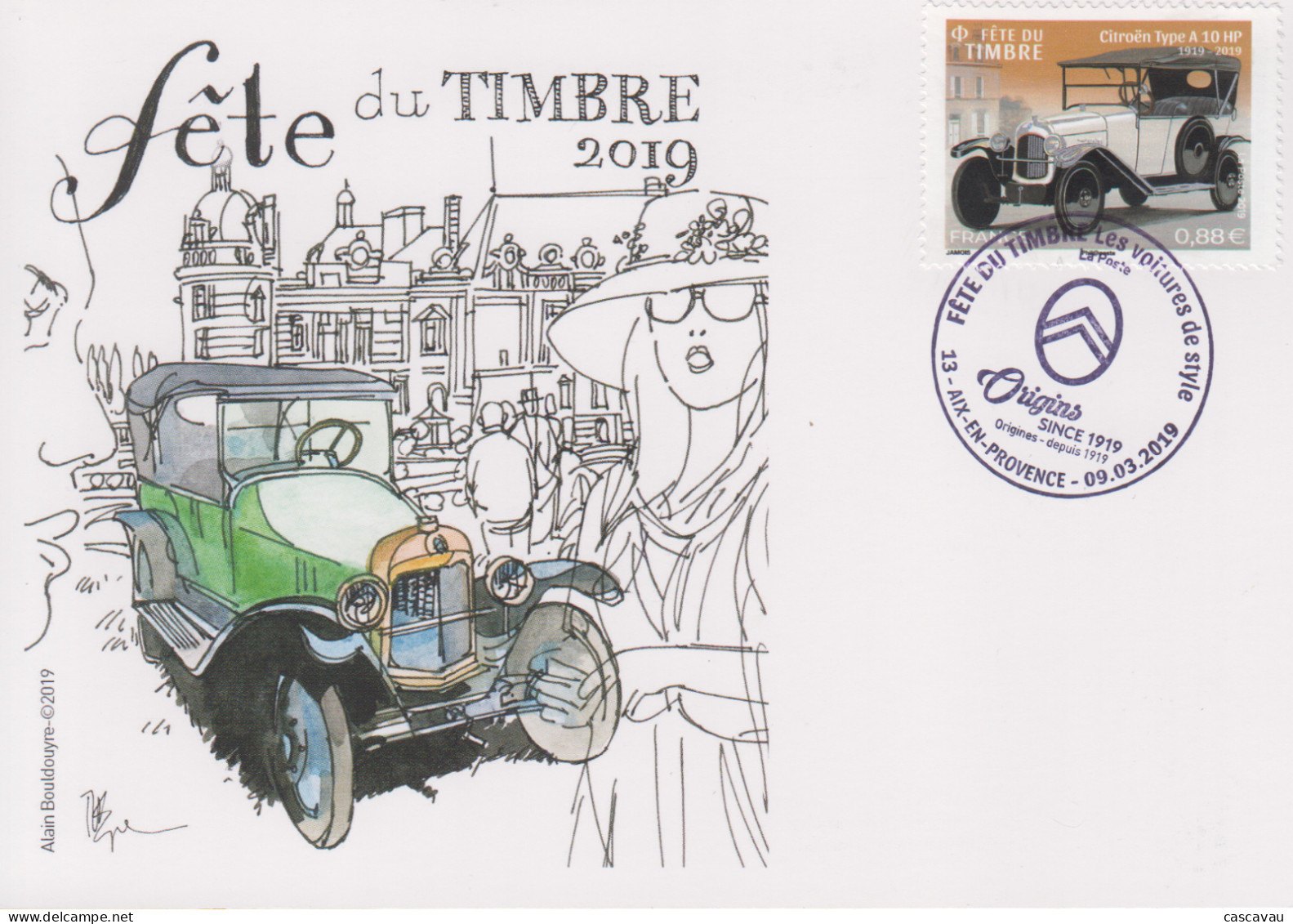 Carte   Maximum  1er   Jour    FRANCE    Fête  Du  Timbre    AIX  EN  PROVENCE    2019 - 2010-2019