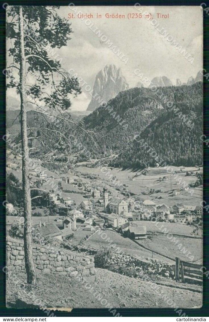 Bolzano Ortisei Tirolo Val Gardena Cartolina RT1615 - Bolzano (Bozen)