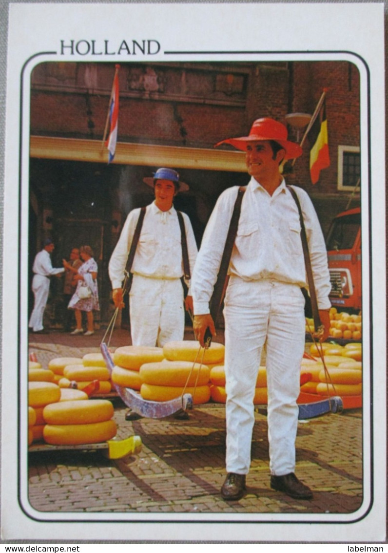 HOLLAND NETHERLAND ALKMAAR WAAGPLEIN CHEESE MARKET POSTCARD CARTOLINA ANSICHTSKARTE CARTE POSTALE POSTKARTE CARD - Alkmaar