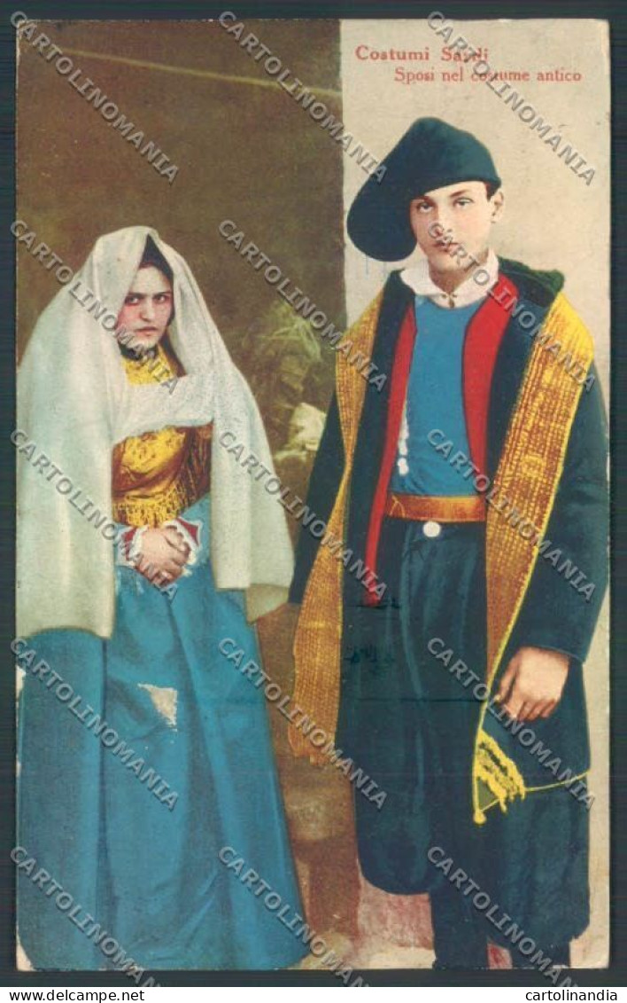 Sassari Costumi Sardi Cartolina ZG0492 - Sassari